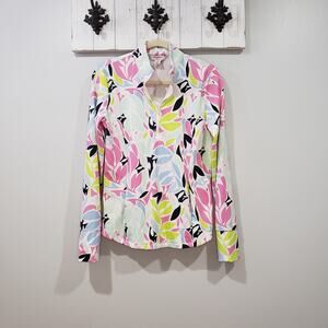 Tommy Bahama Quarter Zip Mock Neck Pullover Size M